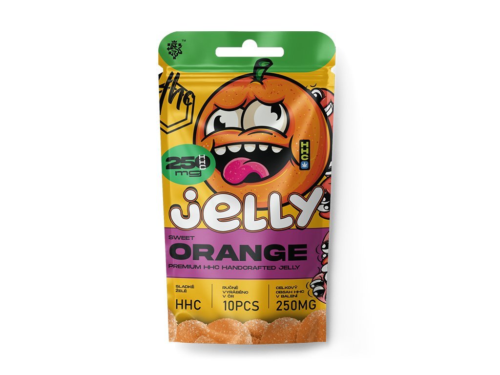 HHC Jelly 25mg - Orange Jelly, 250 mg, 10 buc x 25 mg