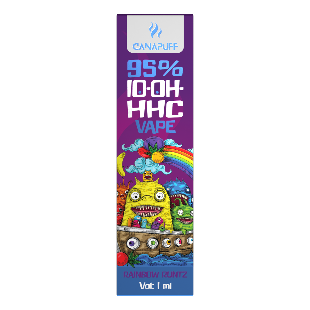 CanaPuff 10-OH-HHC Pen Vape Pen Rainbow Runtz, 10-OH-HHC 95 %, 1 ml