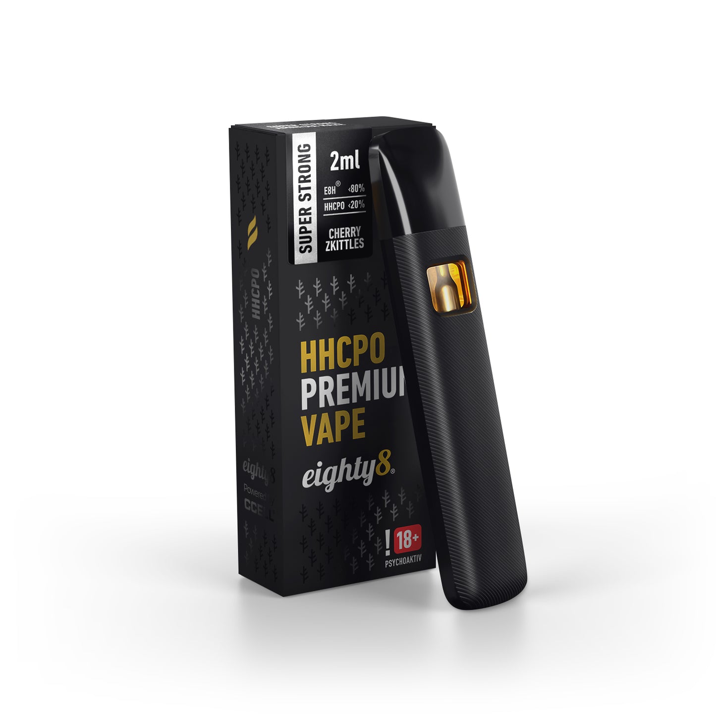 Vape Eighty8 HHCPO cu Cireașă Zkittles Premium foarte puternic, 20 % HHCPO, 2 ml